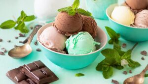 チョコミントアイスクリーム