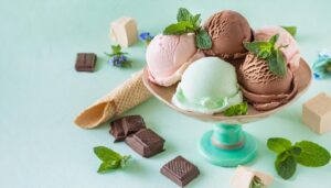 チョコミントアイスクリーム