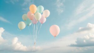 空飛ぶ風船