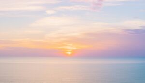 海に沈む夕日